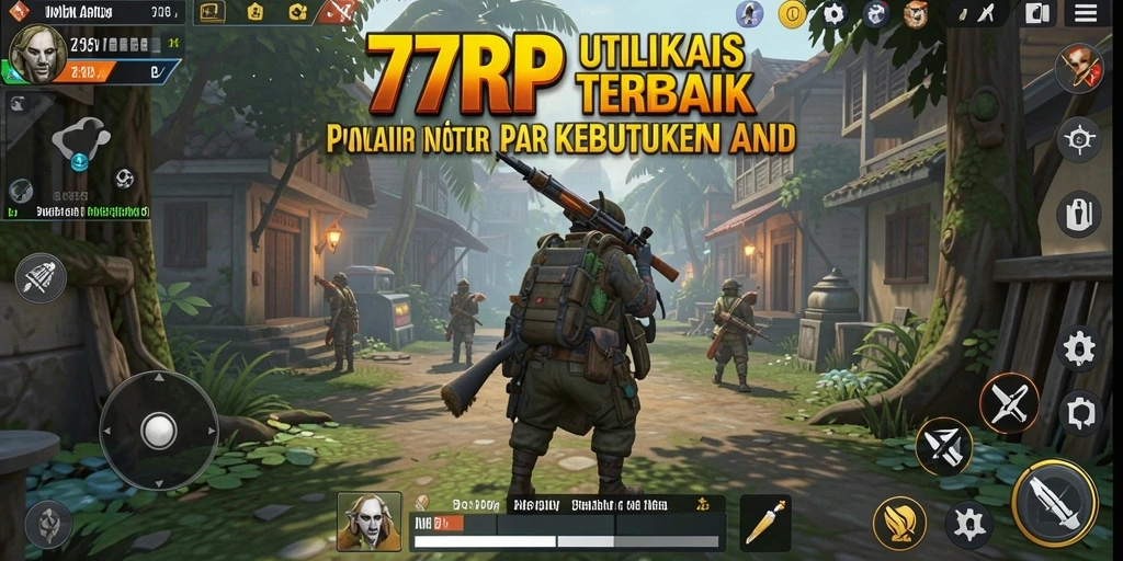 Tampilan antarmuka pengguna 77RP yang sederhana dan efektif.