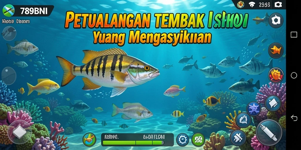 Tangkapan layar gameplay penuh aksi dari 789BNI tembak ikan.