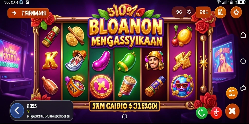 Tampilan gameplay menarik dari game Slot 8055.