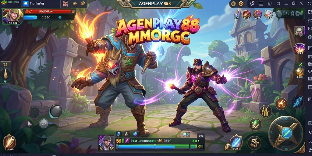 Screenshot gameplay AGENPLAY88 menampilkan aksi seru dalam petualangan MMORPG.
