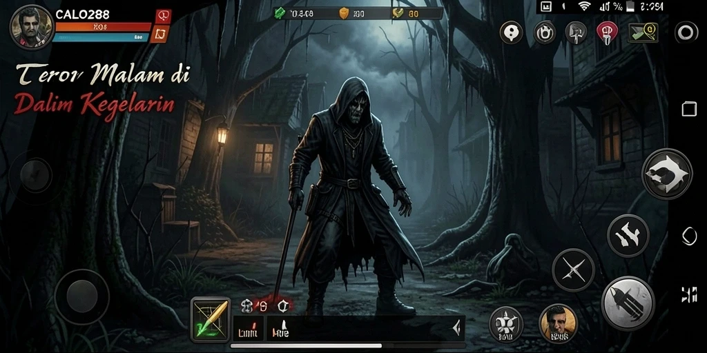 Tampilan seram dalam gameplay CALO288 yang penuh ketegangan.