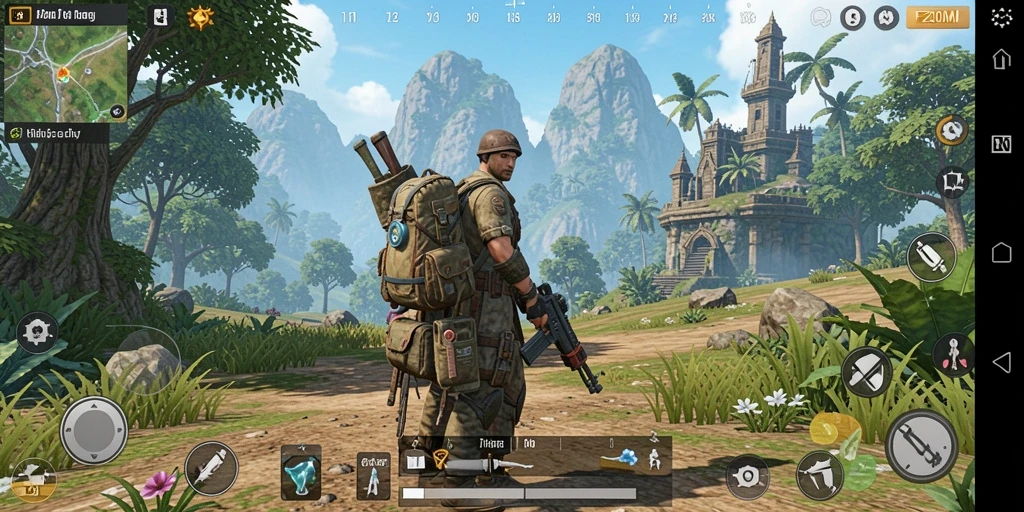 Screenshot F200M menampilkan eksplorasi mendalam di dunia Open World.