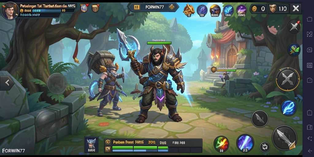 Gameplay mendebarkan dalam <strong>FORWIN77</strong> dengan pertarungan seru dan strategi yang kompleks.