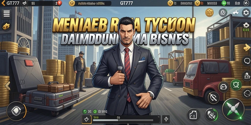Tampilan screenshot utama GT777 menampilkan interaksi gameplay Tycoon yang menarik.