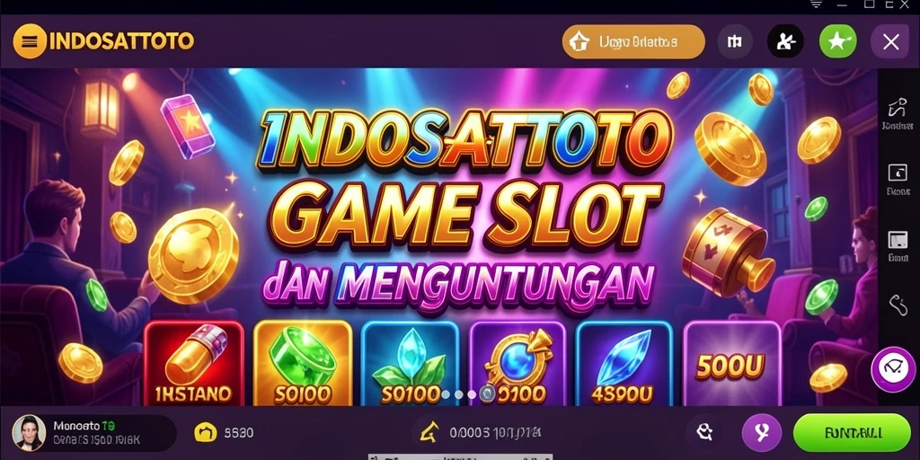 Tampilan utama gameplay Slot INDOSATTOTO yang menarik.