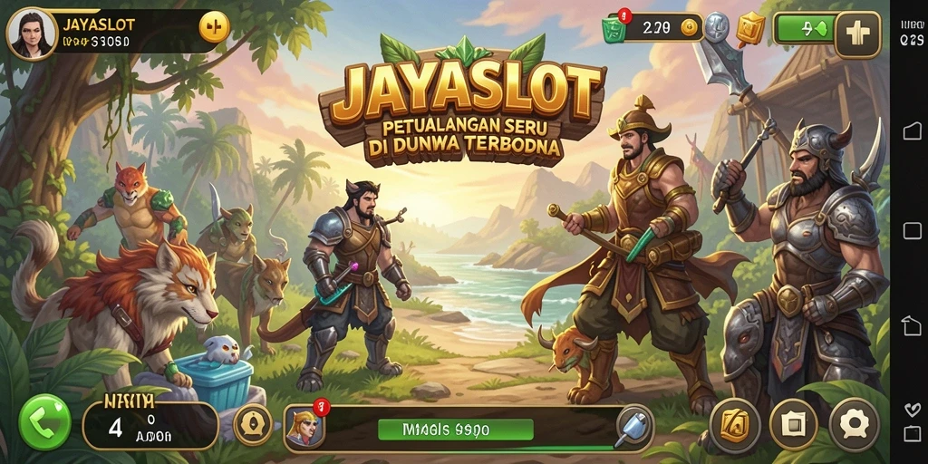 Tampilan utama gameplay JAYASLOT di dunia terbuka yang menakjubkan.