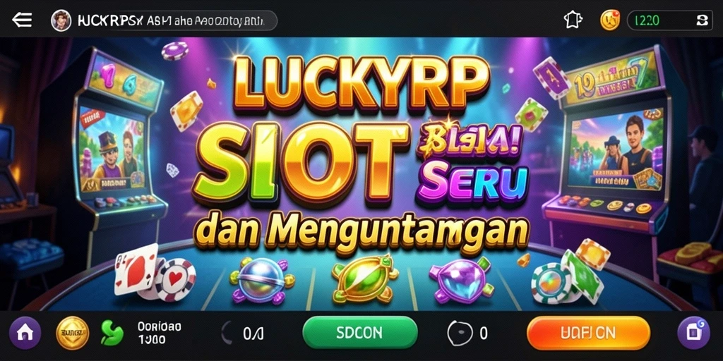 Tampilan gameplay LUCKYRP yang penuh warna dan menarik.