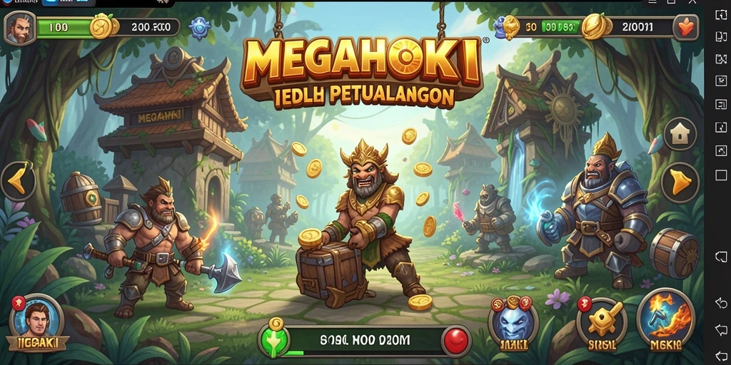 Tampilan gameplay <strong>MEGAHOKI</strong> yang menarik dan interaktif.