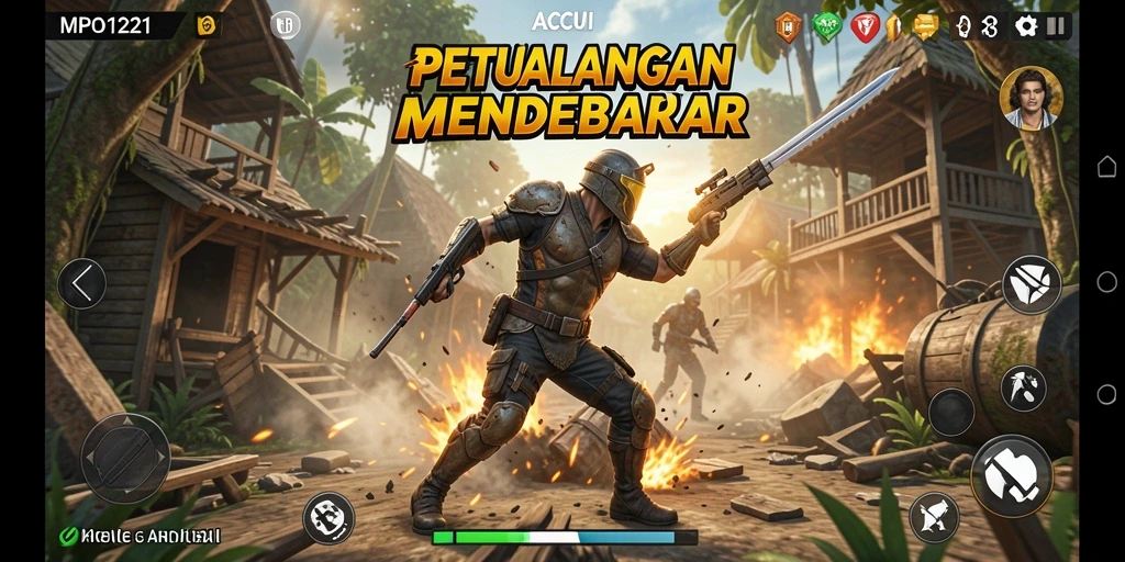 Gameplay mendebarkan dengan aksi seru di MPO1221.