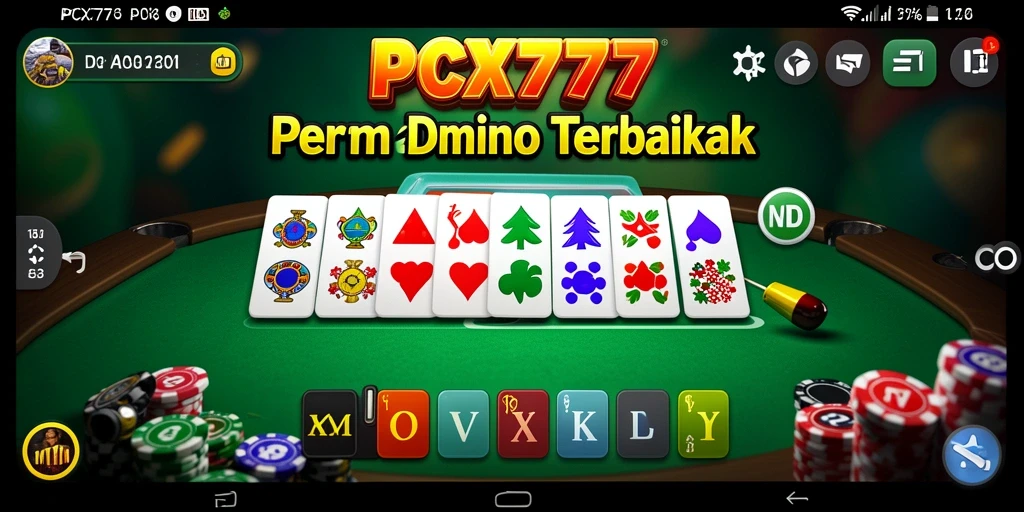 Gameplay seru Domino di PCX777 dengan grafik menawan.
