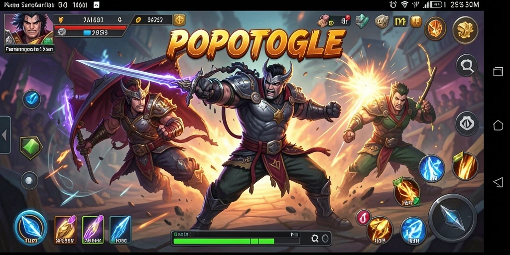 Tangkapan layar <strong>POPOTOGEL</strong> yang menampilkan serangan dahsyat dalam pertarungan.