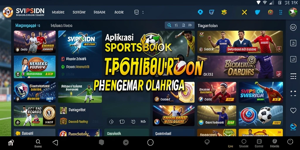 Screenshot utama SVIPSIDN menampilkan antarmuka sportsbook yang menarik.