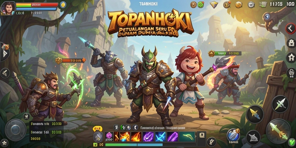 Gameplay seru dan epik dalam TOPANHOKI.