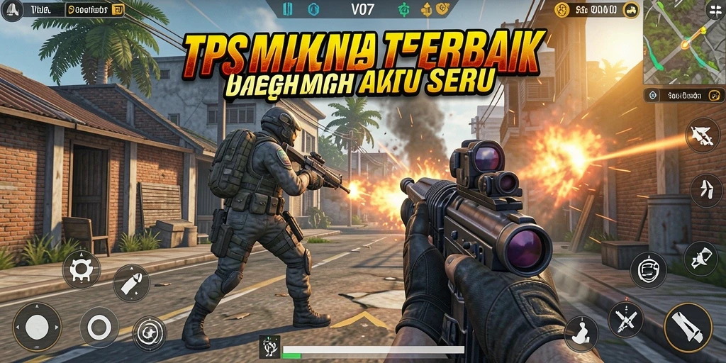 Gameplay seru dengan aksi tembak-menembak yang intens di V07.