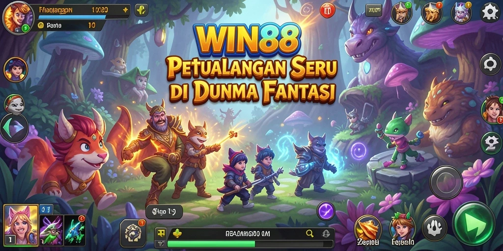 Tampilan gameplay petualangan yang penuh aksi dan petualangan mendebarkan.